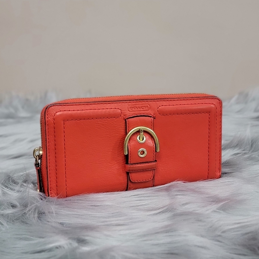 Coach Campbell Orange Womens Long Wallet